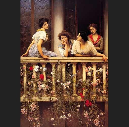 Eugene de Blaas Balcony